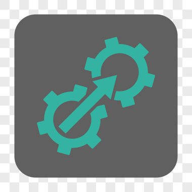 Dişli Tümleştirme yuvarlak kare düğme