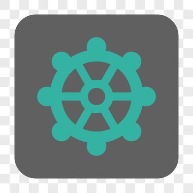 Dişli yuvarlak kare düğme