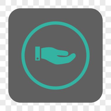 El yuvarlak kare düğme