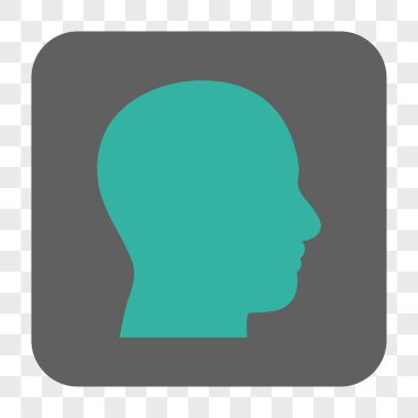 Kafa profil yuvarlak kare düğme