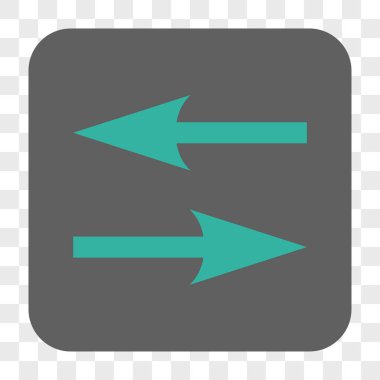 Yatay Exchange okları yuvarlak kare düğme