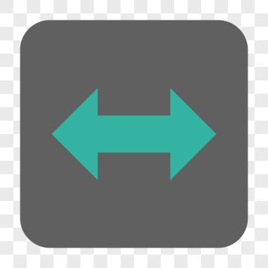 Yatay Exchange okları yuvarlak kare düğme