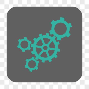 Mekanizması yuvarlak kare düğme