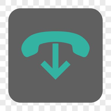 Yuvarlatılmış Kare düğme telefon asmak