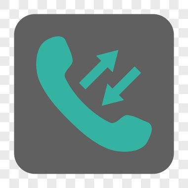 Konuşan yuvarlatılmış kare düğme telefon