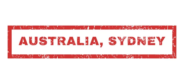 Австралийская резиновая марка — стоковый вектор