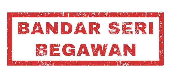 Bandar Seri Begawan Rubber Stamp — 图库矢量图片