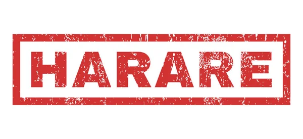 Резиновая марка Хараре — стоковый вектор