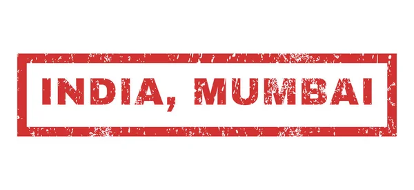 Índia Mumbai Rubber Stamp — Vetor de Stock