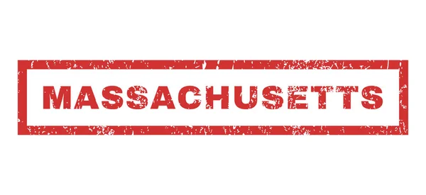 Timbre en caoutchouc Massachusetts — Image vectorielle