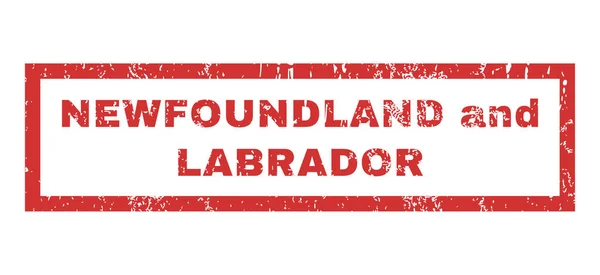 Timbro di gomma Terranova e Labrador — Vettoriale Stock