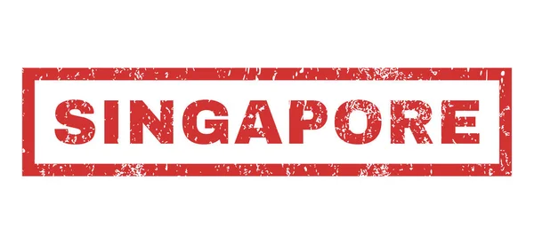 Singapur Sello de goma — Vector de stock