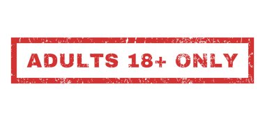 Yetişkinler 18 artı sadece lastik damgası