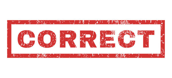 Правильная резиновая марка
