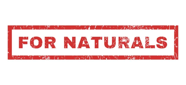 Voor Naturals Rubber stempel — Stockvector