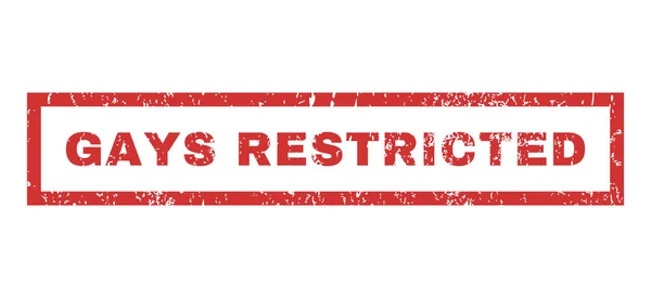 Gays Restricted Rubber Stamp — Stock Vector