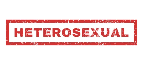 Timbre en caoutchouc hétérosexuel — Image vectorielle