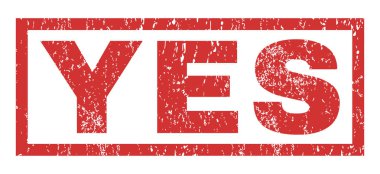 Evet lastik damgası