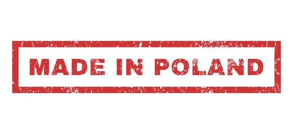 Made In Poland Rubber Stamp — Stock Vector