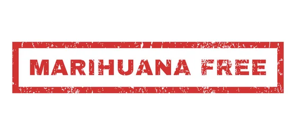 Marihuana Timbre en caoutchouc gratuit — Image vectorielle