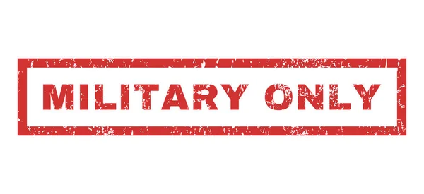Military Only Rubber Stamp — Stock Vector