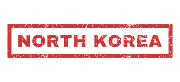 Corea del Norte sello de goma — Vector de stock