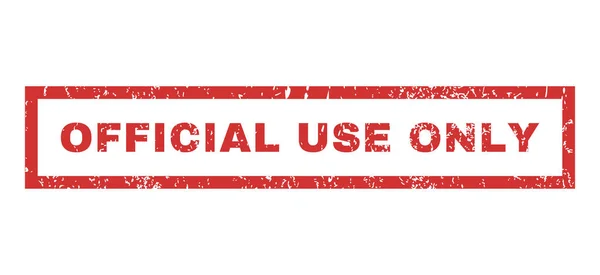 Uso oficial somente selo de borracha — Vetor de Stock