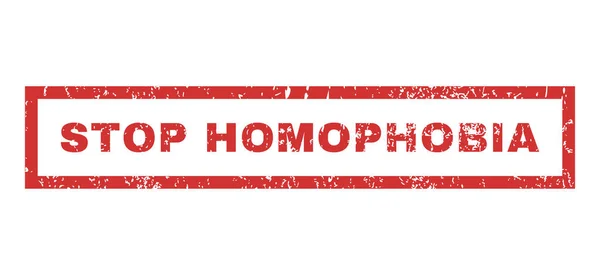 Stop Homofobia Sello de goma — Vector de stock