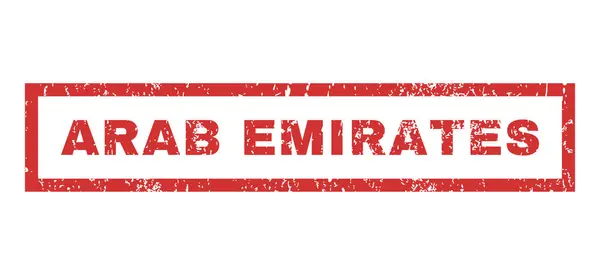 Perangko Karet Emirat Arab - Stok Vektor