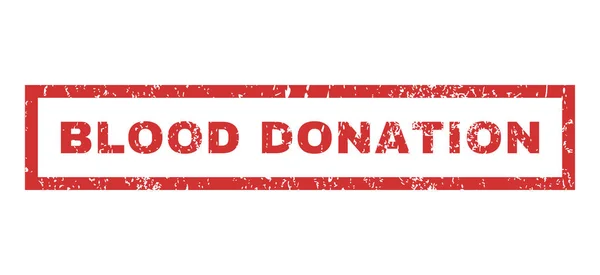 Bloed donatie Rubberstempel — Stockvector