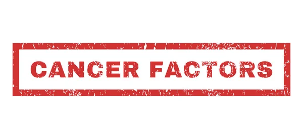 Cancer Factors Rubber Stamp - Stok Vektor