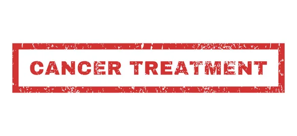 Tratamiento del cáncer Sello de goma — Archivo Imágenes Vectoriales