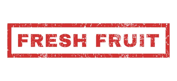 Φρέσκα φρούτα από καουτσούκ σφραγίδα — Διανυσματικό Αρχείο