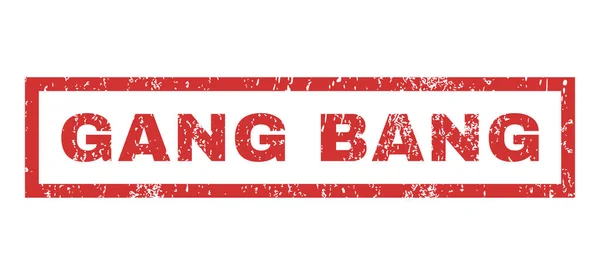 Gang Bang Rubber Stamp — Stock Vector