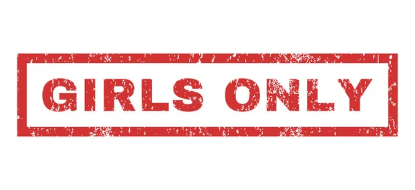 Solo chicas sello de goma — Archivo Imágenes Vectoriales