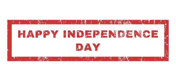 Feliz Dia da Independência Selo de borracha —  Vetores de Stock
