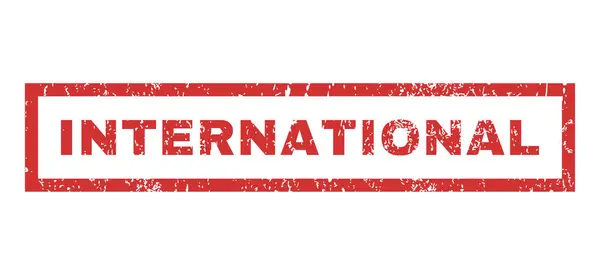 Sello de goma internacional — Vector de stock