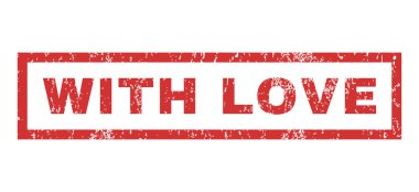 sevgi lastik damgası ile