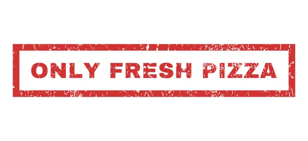 Only Fresh Pizza Rubber Stamp — Stock Vector