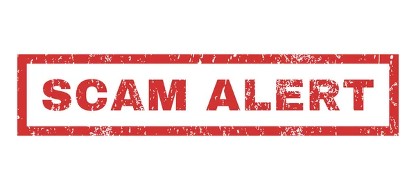 Scam Alert Rubber Stamp — Stock Vector