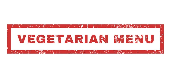 Pieczątka Menu wegetariańskie — Wektor stockowy