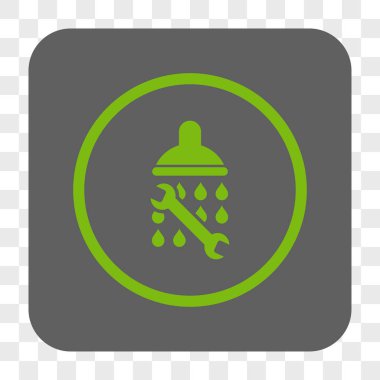 Duş sıhhi tesisat yuvarlak kare düğme