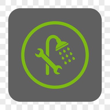 Duş sıhhi tesisat yuvarlak kare düğme