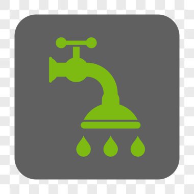 Duş musluk yuvarlak kare düğme