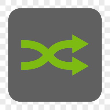 Shuffle oklar sağ yuvarlak kare düğme