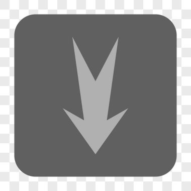 Yuvarlatılmış Kare düğme aşağı ok