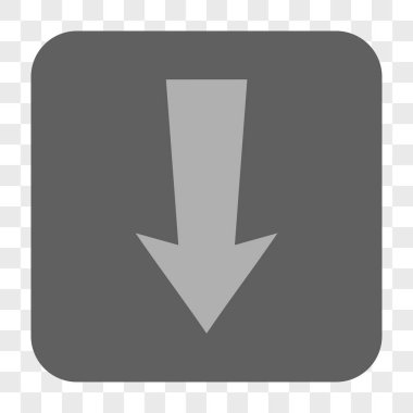 Yuvarlatılmış Kare düğme aşağı ok