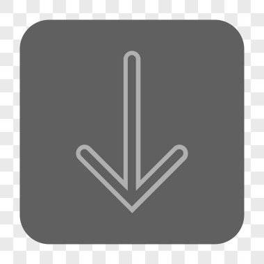 Yuvarlatılmış Kare düğme aşağı ok