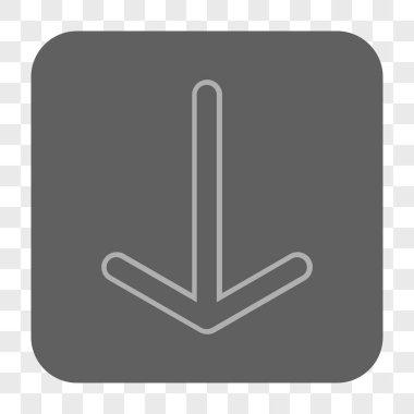 Yuvarlatılmış Kare düğme aşağı ok