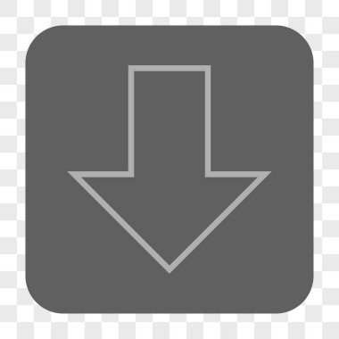 Yuvarlatılmış Kare düğme aşağı ok